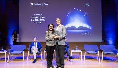 Domingo Jiménez Lacaci (Madrid), ganador de la categoría de microrrelato.
