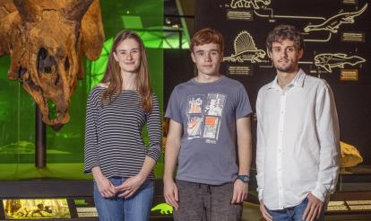 Olivia, Eric i Òscar, Explainers del Museu de la Ciència CosmoCaixa en diferents edicions.