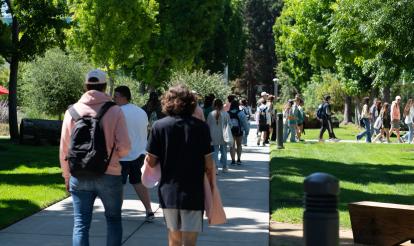 Jóvenes en un campus de Silicon Valley.