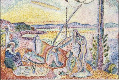 Henri Matisse, «Luxe, calme et volupté» [Lujo, calma y voluptuosidad], otoño-invierno de 1904. Centre Pompidou, París. Musée national d’art moderne / Centre de création industrielle. En depósito en el Musée d’Orsay, 1985, AM 1982-96.