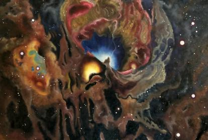 Imagen de la primera actividad del ciclo «Talleres de ilustración científica en familia» en CosmoCaixa.