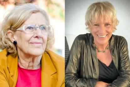 Imagen de Manuela Carmena y Lidia Ravera, en el marco del ciclo En Pausa: diálogos para pensar el presente en CaixaForum Madrid. 