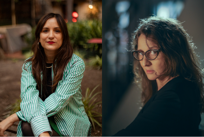 Retratos de Noelía Ramírez y Lucrecia Martel.