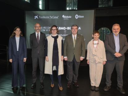 La Fundación ”la Caixa”, la Diputación Foral de Bizkaia y el Ayuntamiento de Bilbao presentan el proyecto para crear el centro TUMO Bilbao-Bizkaia