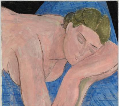 Henri Matisse, Le Rêve [El sueño], mayo de 1935. Centre Pompidou, Paris. Musée national d’art moderne / Centre de création industrielle AM 1979-106.