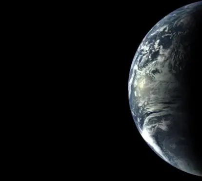 Imagen satelital del planeta Tierra.