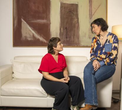 Nadia Ahufinger y Mari Aguilera, coautoras del estudio.