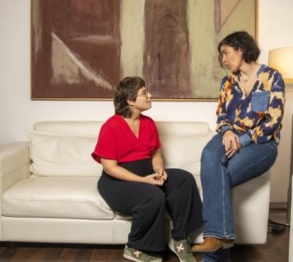 Nadia Ahufinger i Mari Aguilera, coautoras de l'estudi.