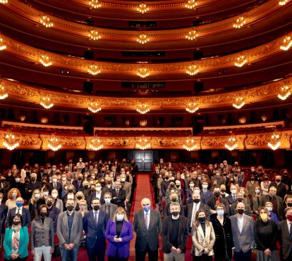 Fotografía de familia de los representantes de los museos participantes en la iniciativa. © Sergi Panizo.