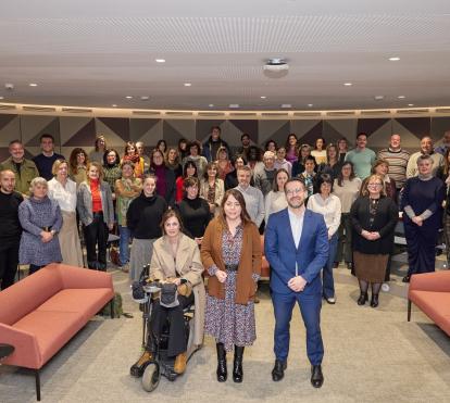 Acto en Pamplona de resolución de la Convocatoria de Proyectos Sociales de la Fundación ”la Caixa” en la Comunidad Foral de Navarra.