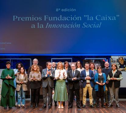 La ceremonia de entrega de los premios Fundación ”la Caixa” a la Innovación Social ha sido presidida por la ministra de Educación, Formación Profesional y Deportes, y portavoz del Gobierno, Pilar Alegría, y el director general de la Fundación ”la Caixa”, Antonio Vila Bertrán.