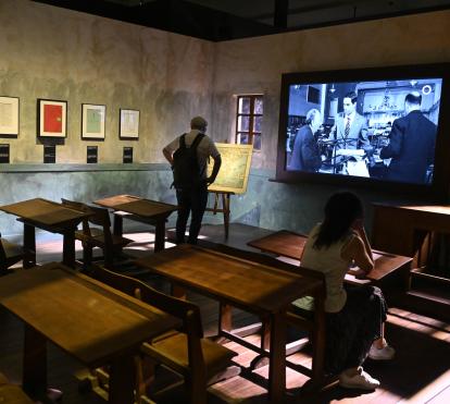 Interior Berlanga. Cine, vida y humor en CaixaForum Barcelona.