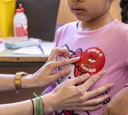 Una de las niñas participantes en el estudio.