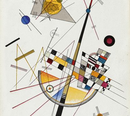 Wassily Kandinsky, Tensión suave nº85, 1923. Itinerancia solo en Barcelona.