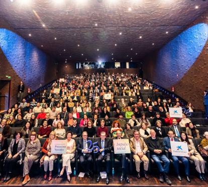 Acto de celebración de los 25 años de las Convocatorias de Proyectos Sociales en CaixaForum Madrid