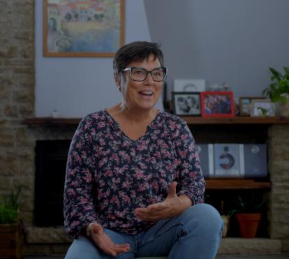 Silvia forma parte de una familia acogedora del programa «Tiende una mano. Acoge».