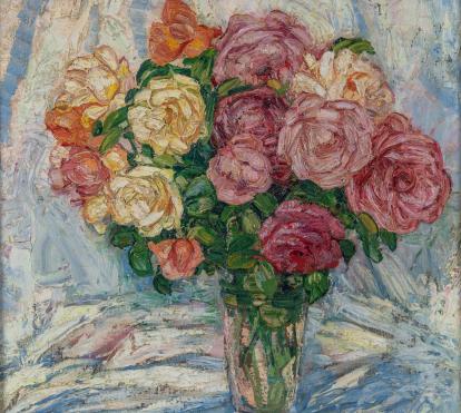 Ignacio Zuloaga, «Florero», 1943. Óleo sobre tela.