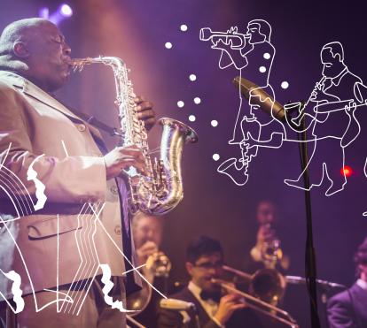 La 'brass band' de Jesse Davis actuará acompañada por el artista visual Pedro Strukelj