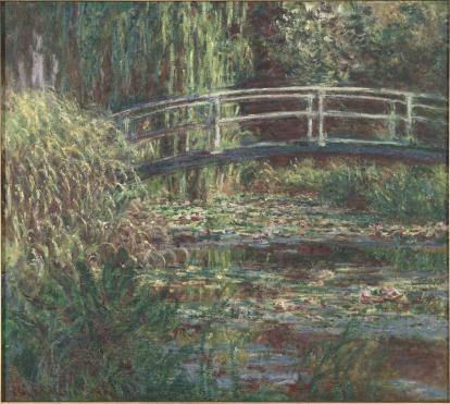 Claude Monet, «Le bassin aux nymphéas, harmonie rose» [El estanque de los nenúfares, armonía rosa], 1900. Musée d’Orsay.
