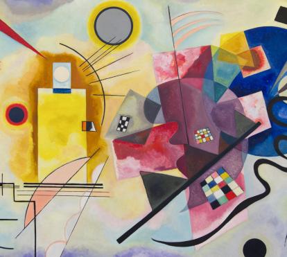Imagen del documental «Kandinsky: voir la musique, réinventer la peinture», de Pierre-Henri Gibert. Cinétévé, ARTE France y Centre Pompidou, con el apoyo de la Procirep-Angoa y el CNC, y la participación de CaixaForum+