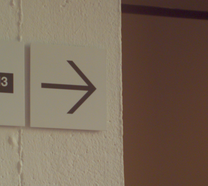 Imatge de l'entrada a l'Espai 13 de la Fundació Joan Miró.