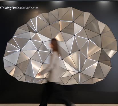 Photocall de l'exposició Talking Brains a CaixaForum Lleida.