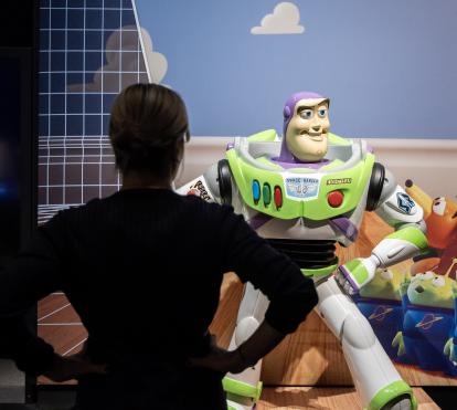 Buzz Lightyear es uno de los personajes destacados de la exposición.