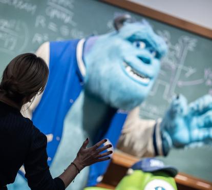 Los visitantes pueden ver maquetas de sus personajes favoritos.