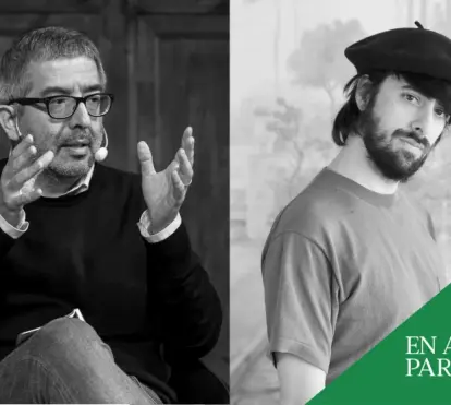 Imatge del Diàleg amb David Uclés i Jordi Amat a CaixaForum Barcelona.