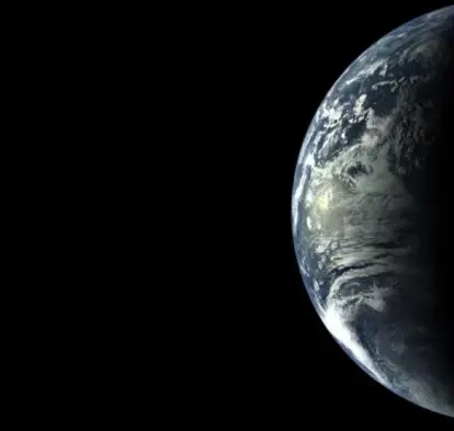 Imagen satelital del planeta Tierra.