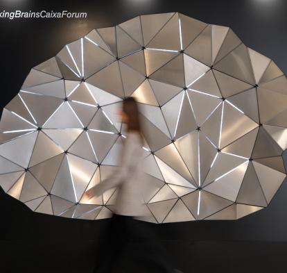 Photocall de l'exposició Talking Brains a CaixaForum Lleida.