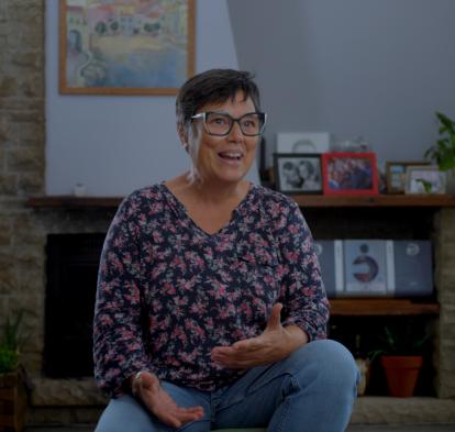 Silvia forma parte de una familia acogedora del programa «Tiende una mano. Acoge».