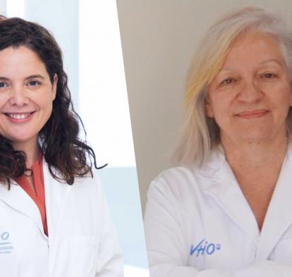 Elena Garralda i Silvia Martin Lluesma, del VHIO.
