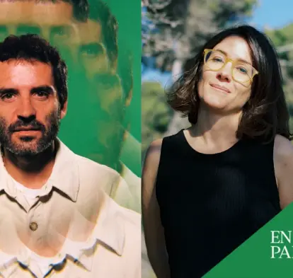 Imatge de la sessió Vespreig poètic amb Irene Pujadas i Joan Pons Villaró a CaixaForum Barcelona. 