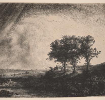 Rembrandt, Los tres árboles, 1643.