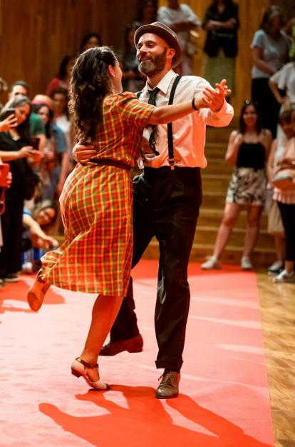 Una imagen de la Noche de swing en CaixaForum Madrid