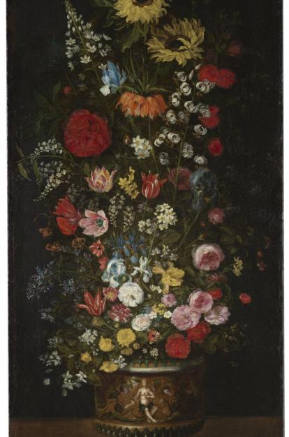 Jan Brueghel el Vell, «Gerro de flors», primer quart del segle XVII. Oli sobre tela.