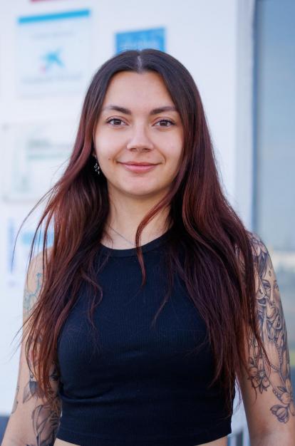 Noelia Pérez, usuària del programa Més Ocupació Jove, impulsat per la Fundació ”la Caixa” i el Fons Social Europeu Plus.
