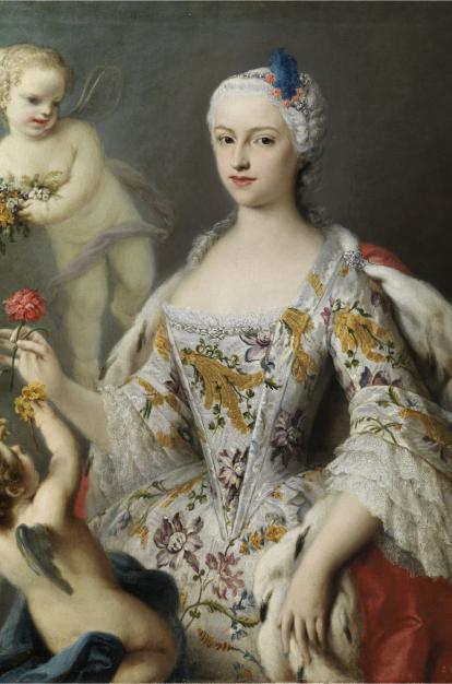 Jacopo Amigoni, «La infanta Maria Antònia Fernanda de Borbó», c.1750. Oli sobre tela.