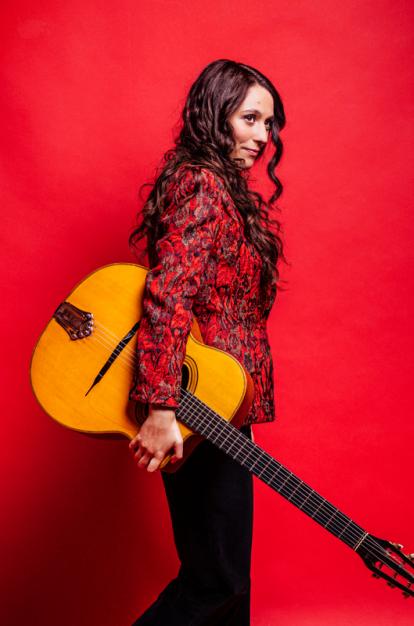 Imagen de la cantante de jazz Leïla Duclos.
