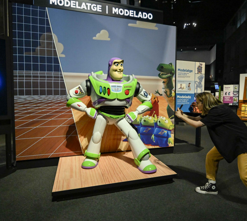 Una imagen de la exposición La Ciencia de Pixar en el Museo de la Ciencia CosmoCaixa.
