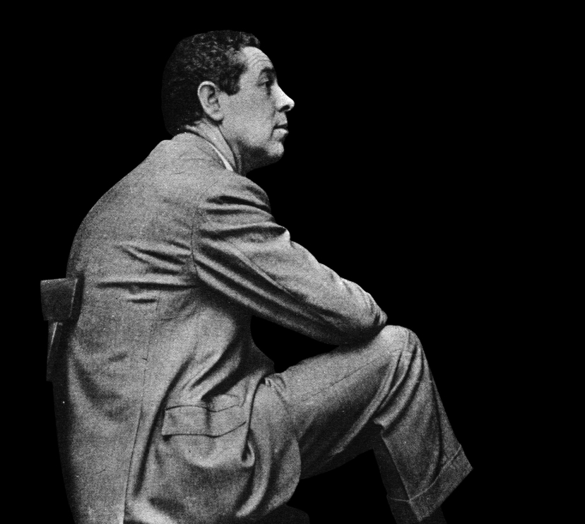Cut out of a photo of Luis García-Berlanga, taken by Oriol Maspons and Julio Ubiña.