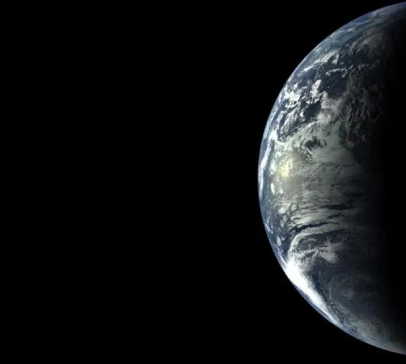 Imatge satel·lital del planeta Terra.