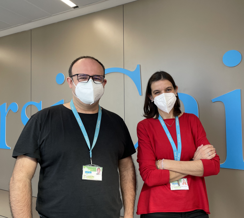 Jorge Carrillo i Marisa Rodríguez del Grup d’Immunologia d’IrsiCaixa.