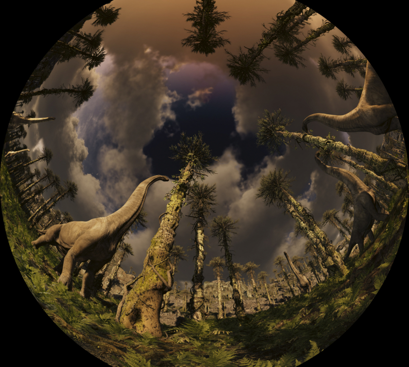 Fotograma pel·lícula CosmoCaixa Dinosaures, una història de supervivència. © Render Area.