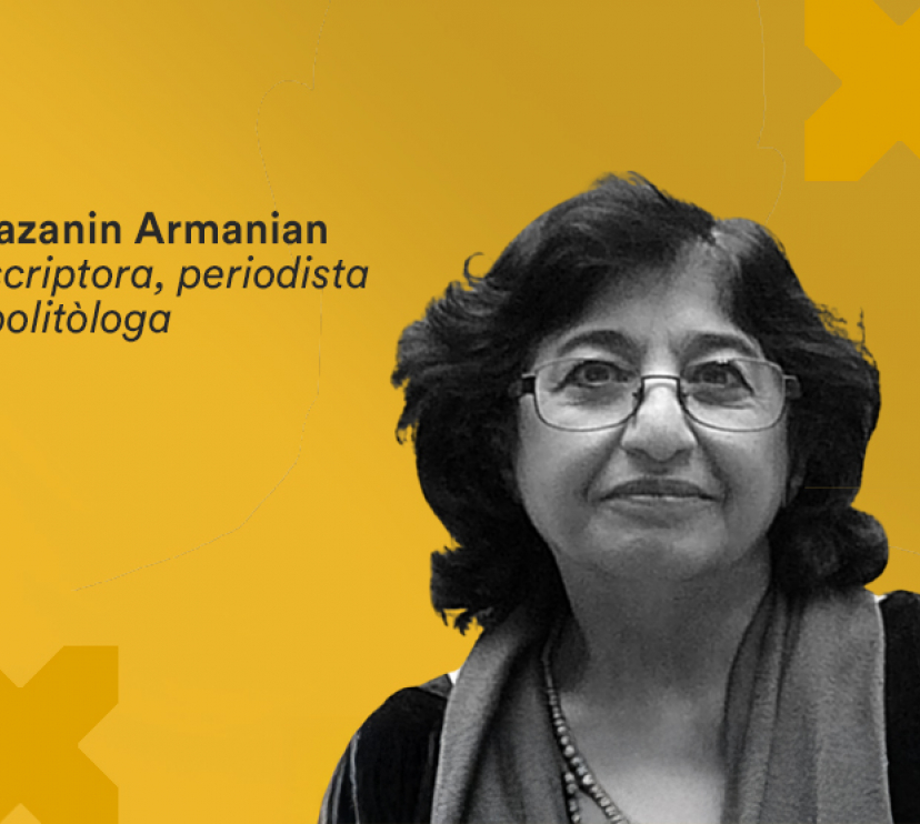 Imatge de la conferència Els quatre grans errors dels Estats Units contra l’Iran al Palau Macaya.