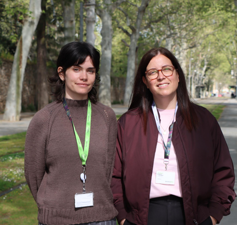 Researchers Anna Brugulat and Clara Gallay.