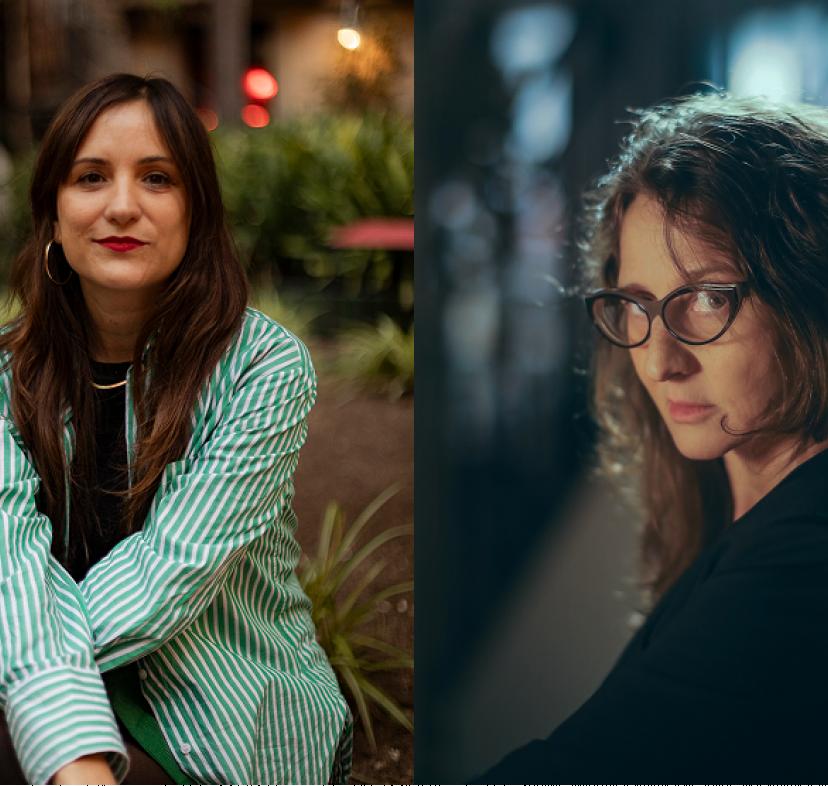 Retrats de Noelía Ramírez i Lucrecia Martel.